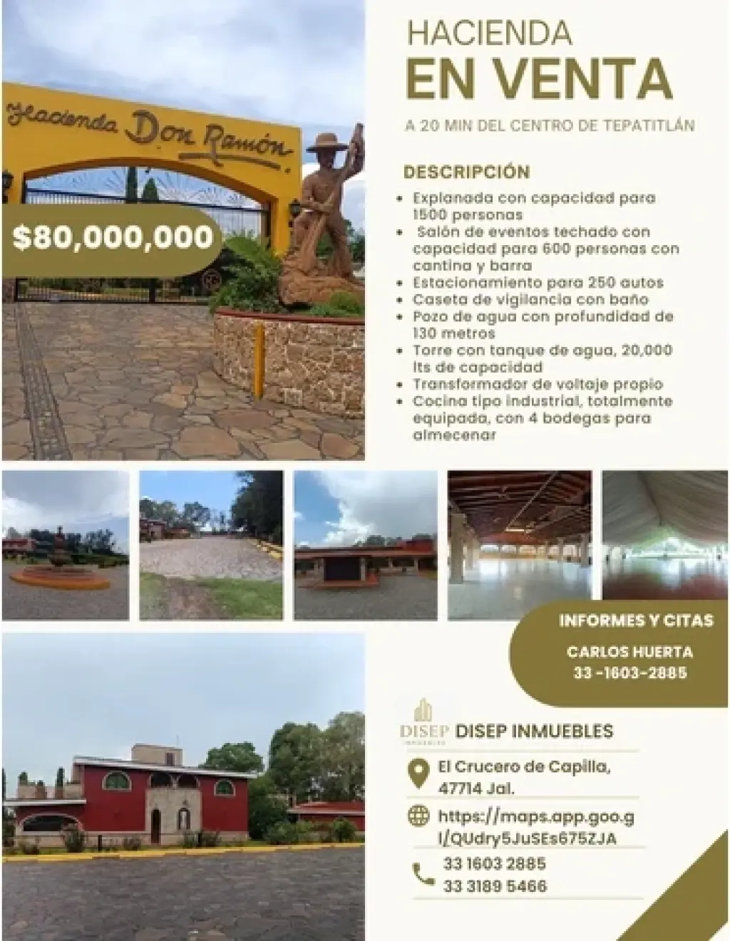 Hacienda tepatitlan en venta