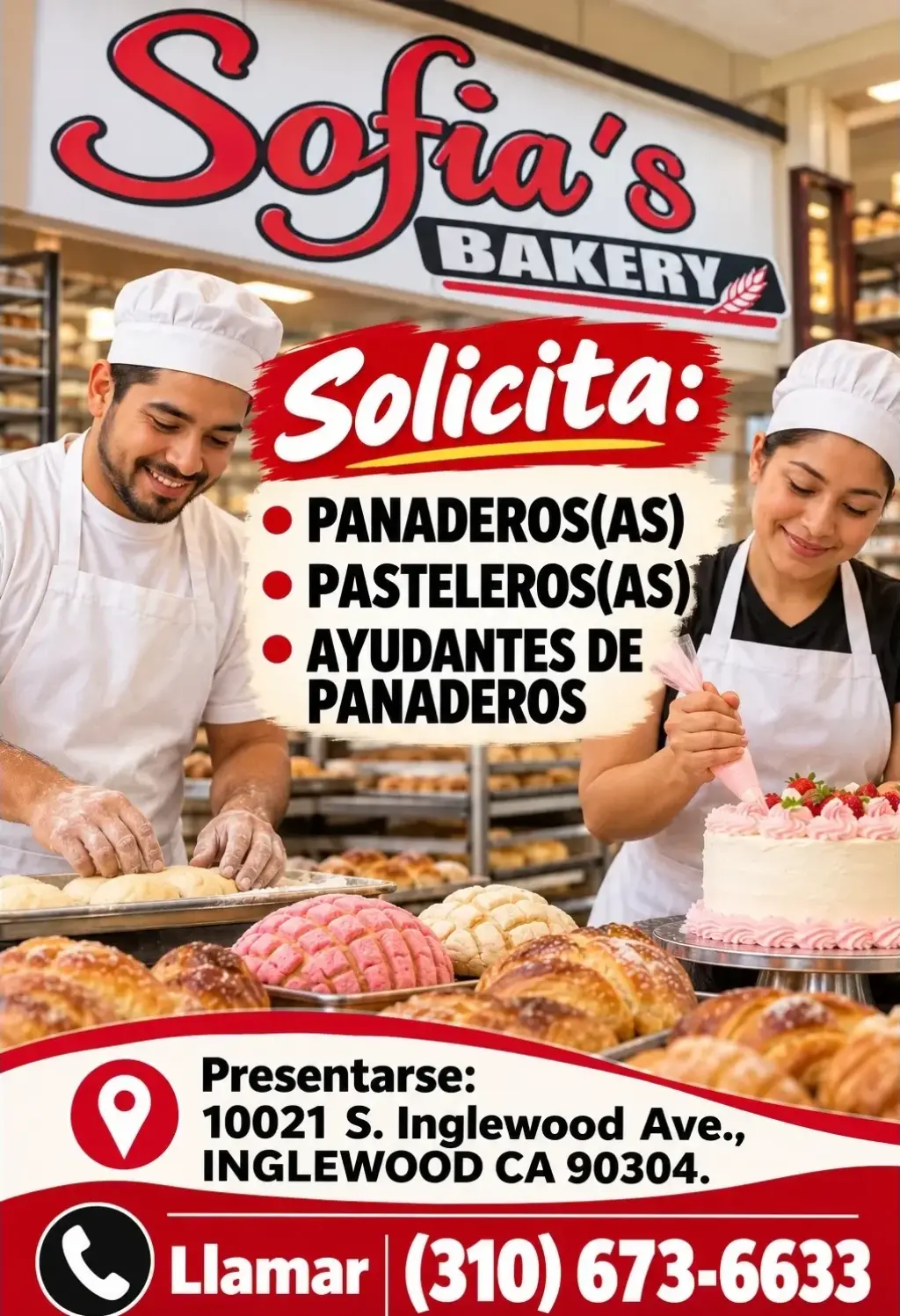 📌•PANADEROS(AS)📌•PASTELEROS(AS)📌•AYUDANTES DE PANADEROS