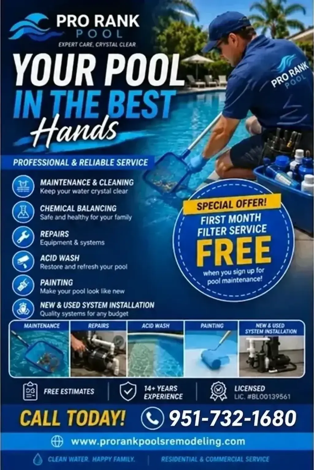 POOL SERVICES – SPECIAL OFFER!