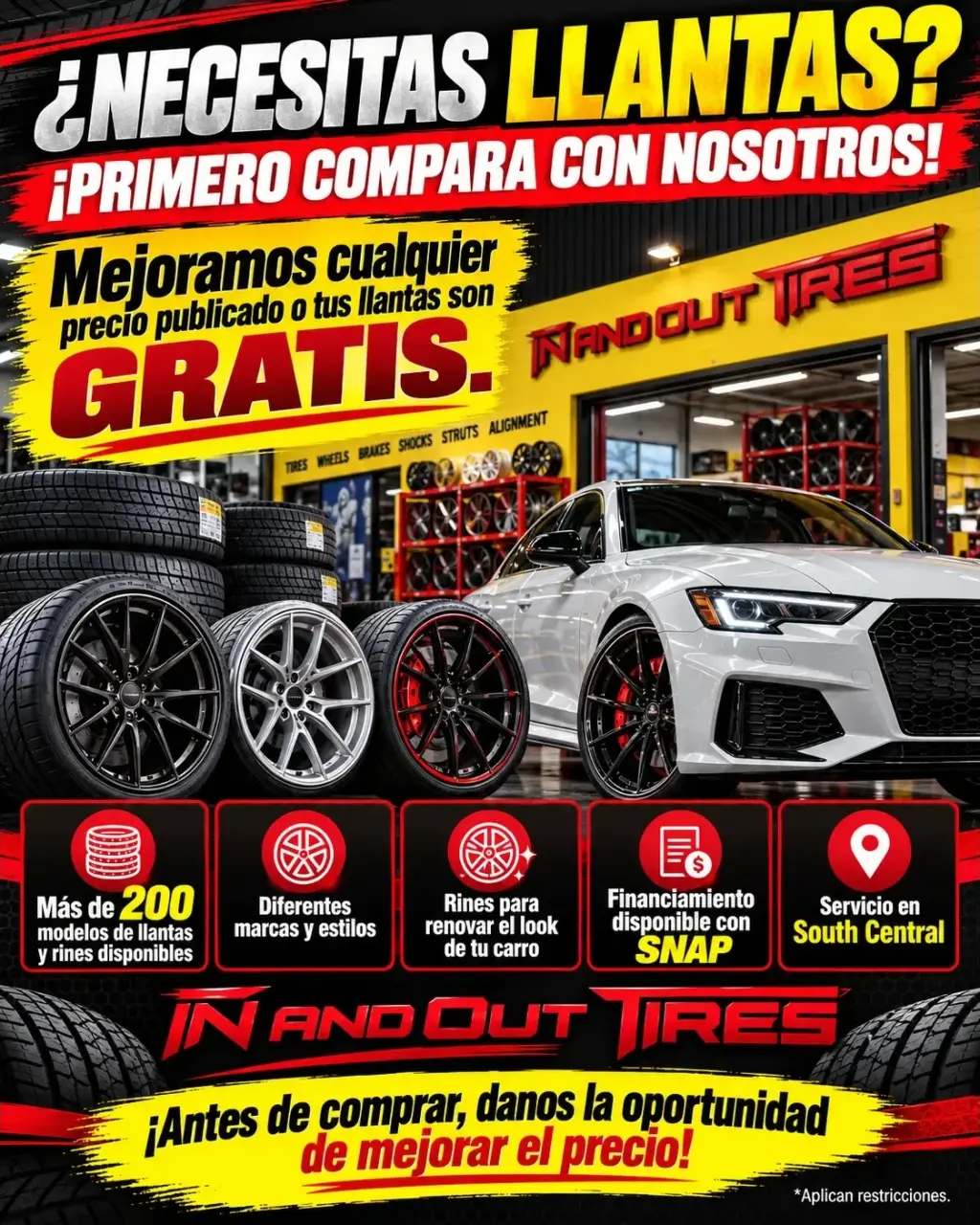 ¿VAS A COMPRAR LLANTAS? ¡PRIMERO COMPARA CON NOSOTROS!