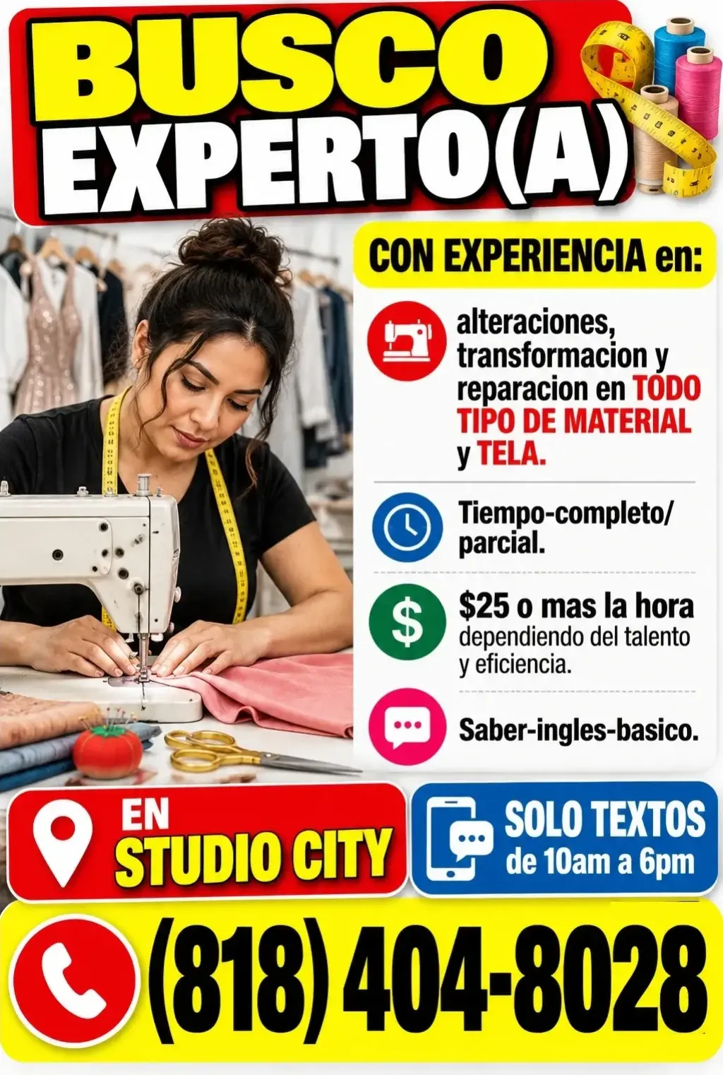 BUSCO EXPERTO(A) CON EXPERIENCIA en 📍STUDIO-CITY