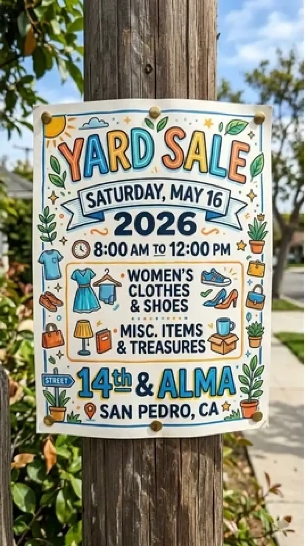 VENTA 5/16  8-12PM San Pedro