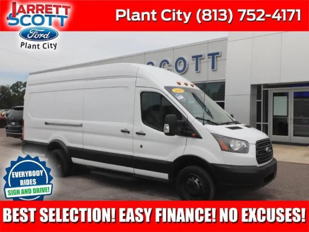 Ford Transit 2018 350 HD 3dr LWB High Roof DRW Van de Carga con Puerta Pasajeros Deslizante y GVWR 10360 Libras