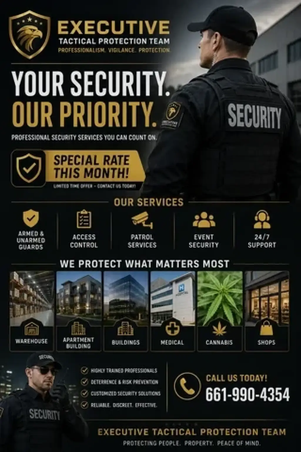 Private security guard service
