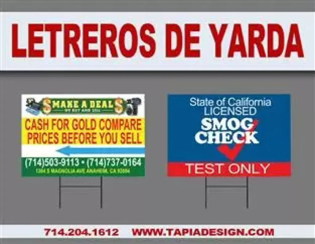 Letreros de Yarda