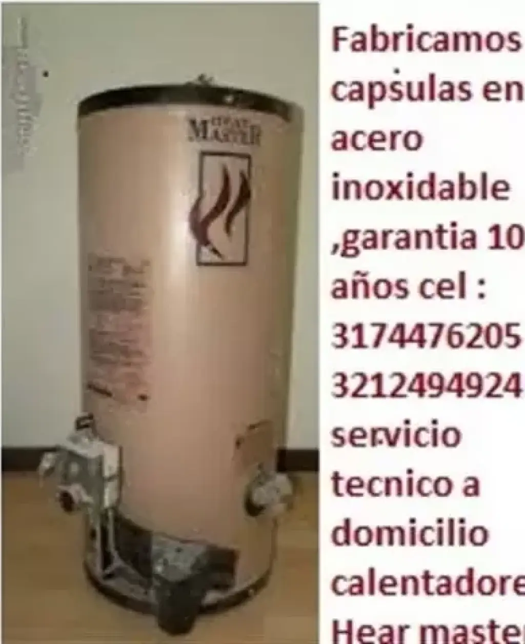 Heat master calentadores