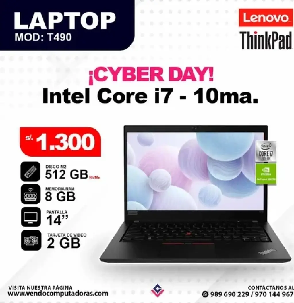 Laptop Intel Core i7 - 10ma.