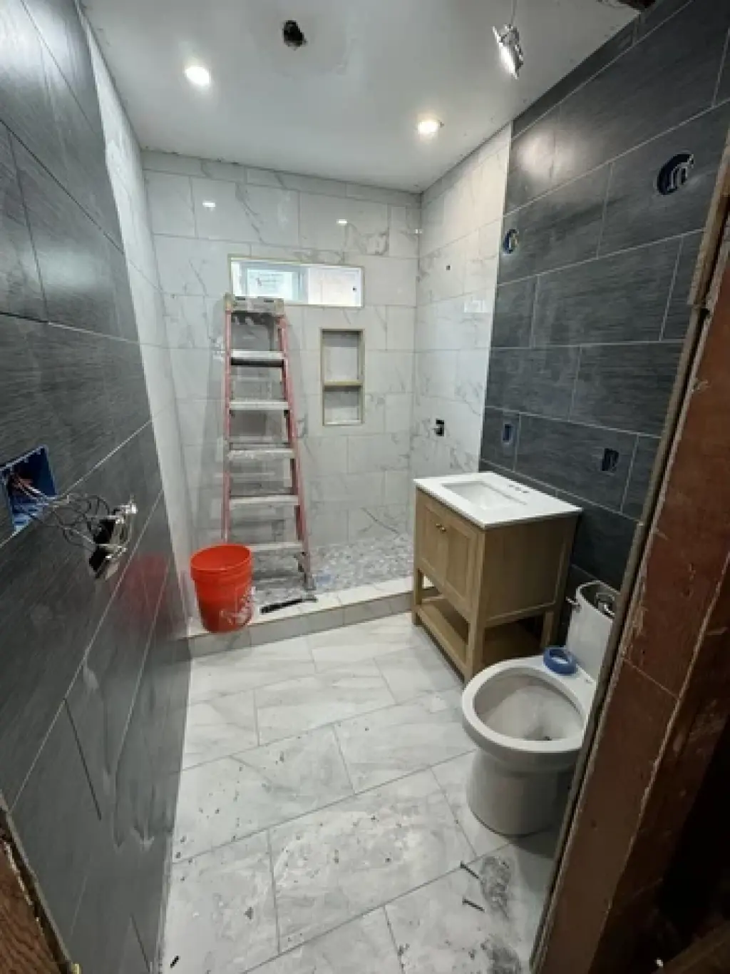 Tile installation