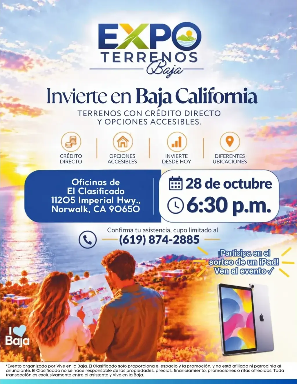 Invierte en Baja California y participa por un iPad