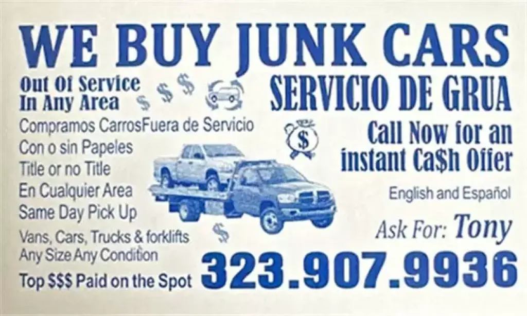 Dinero por tu carro chatarra