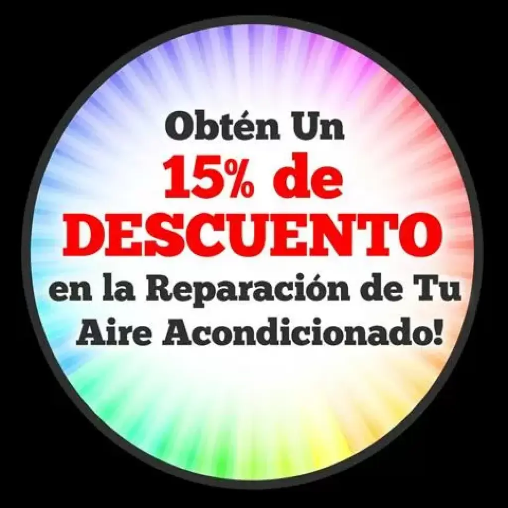 15% descuento en reparaciones