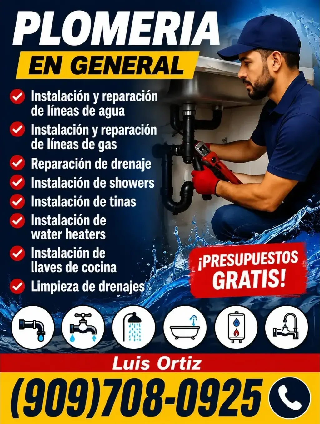 💧 ¡PLOMERÍA EN GENERAL! 💧
