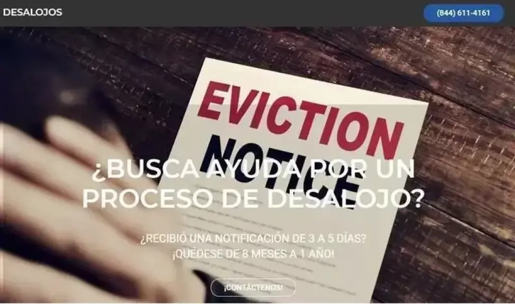 ¿BUSCA AYUDA POR DESALOJO?
