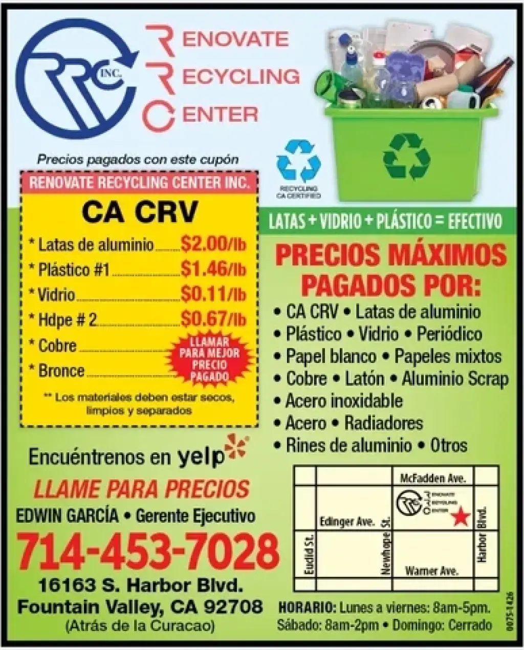 RENOVATE RECYCLING CENTER
