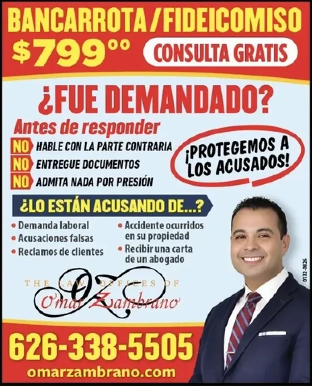 Bancarrota/Fideicomiso $799