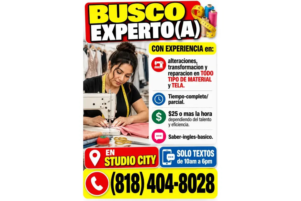 BUSCO EXPERTO(A)  CON EXPERIENCIA en 📍STUDIO-CITY
