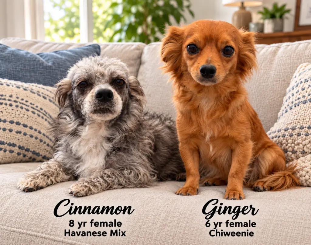 CINNAMON – 8 YR FEM HAVANESE MIX & GINGER