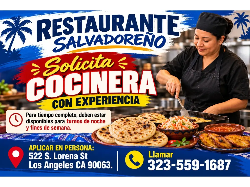 SOLICITO  📌COCINERA CON EXPERIENCIA