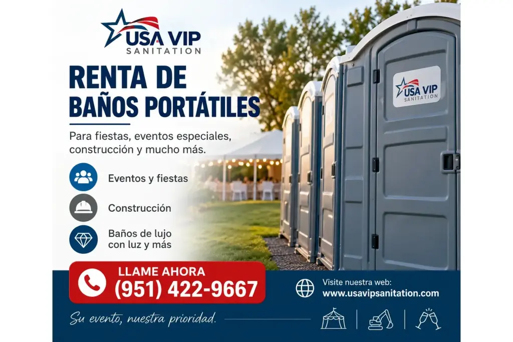 ¡RENTA DE BAÑOS PORTÁTILES PARA TODO TIPO DE EVENTOS!