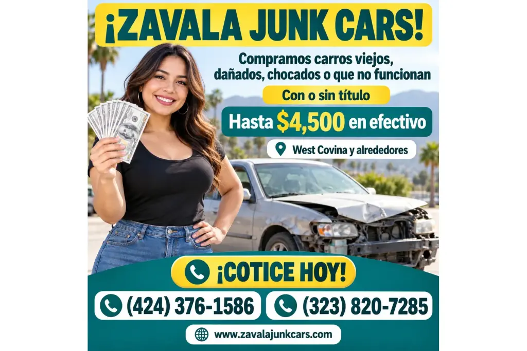 CASH POR SU JUNK CAR!!