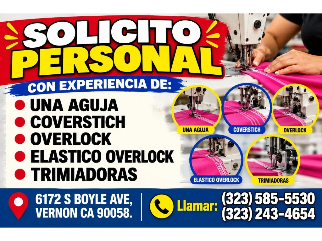 SOLICITO PERSONAL en Vernon