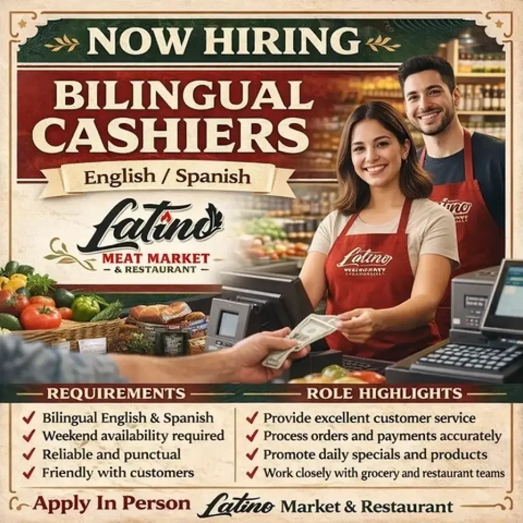 Bilingual Cashier English-Span