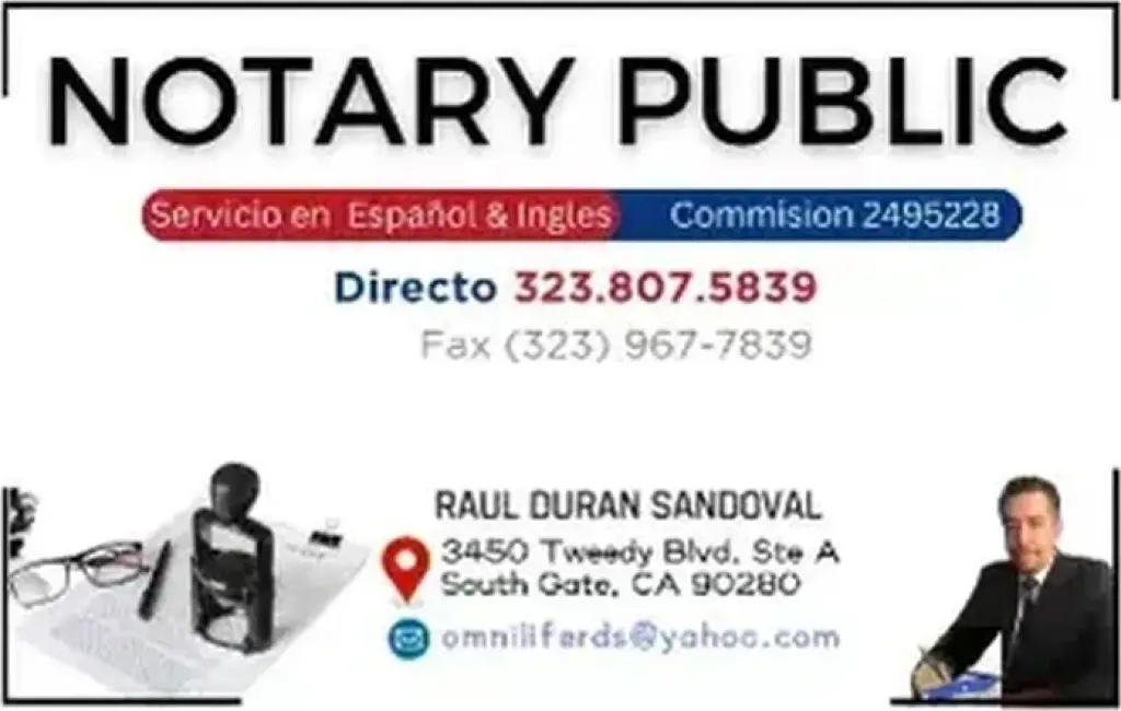 NOTARY PUBLIC & SEGUROS AUTO