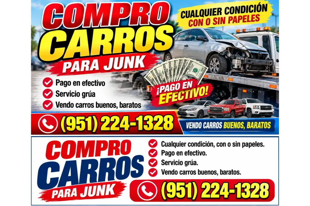 🚗💵 ¡COMPRO CARROS PARA JUNK! 💵🚗