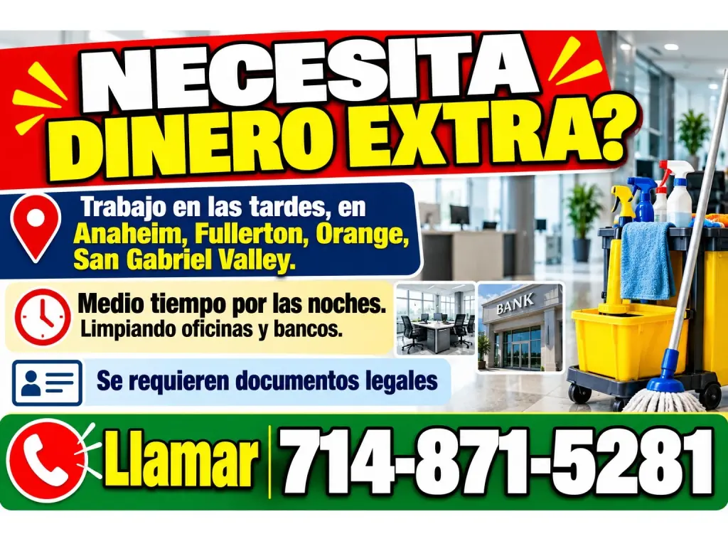 NECESITA DINERO EXTRA?📍Anaheim 📍Fullerton📍 Orange 📍San Gabriel Valley
