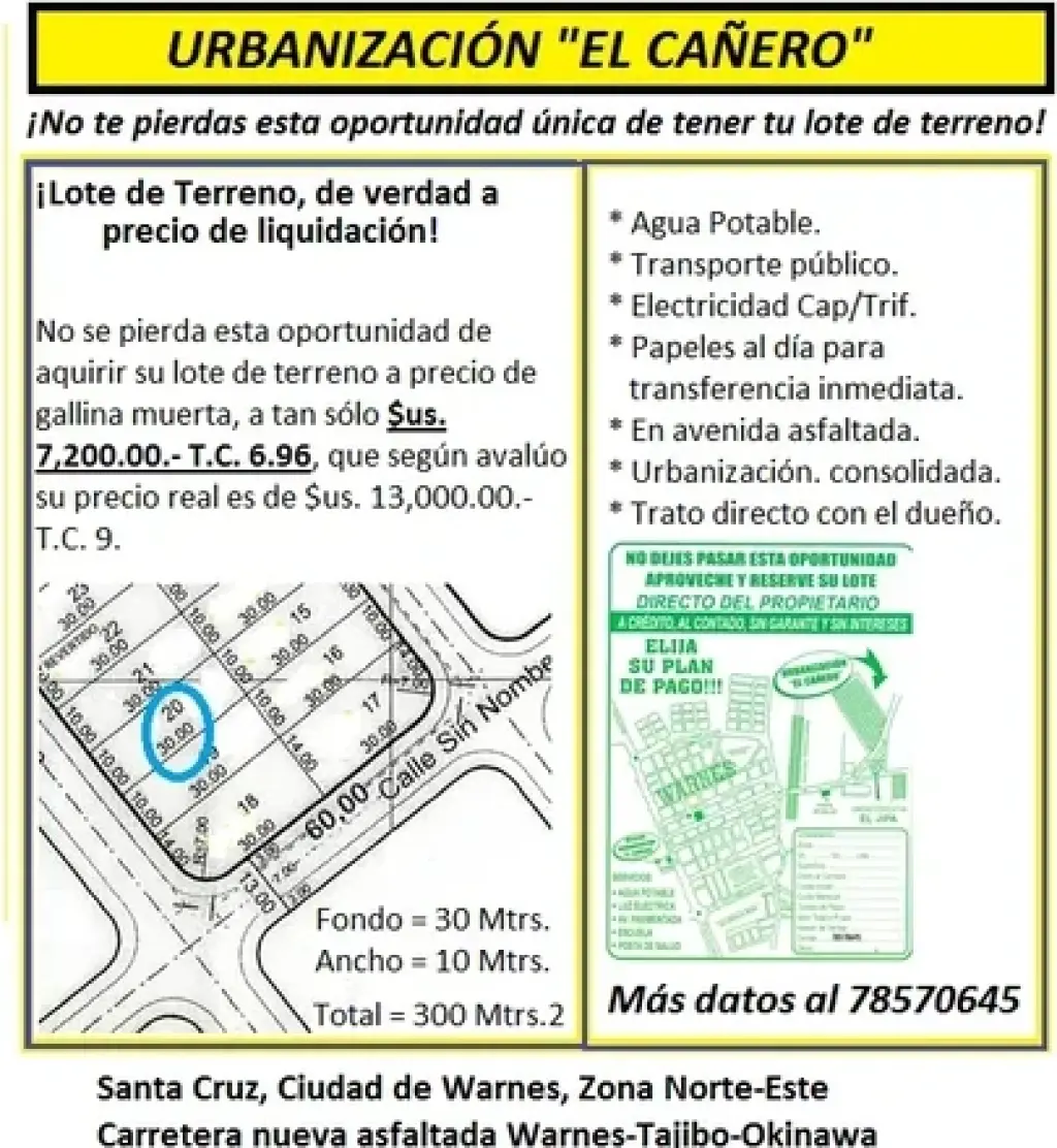 LOTE DE TERRENO EN LIQUIDACIÓN