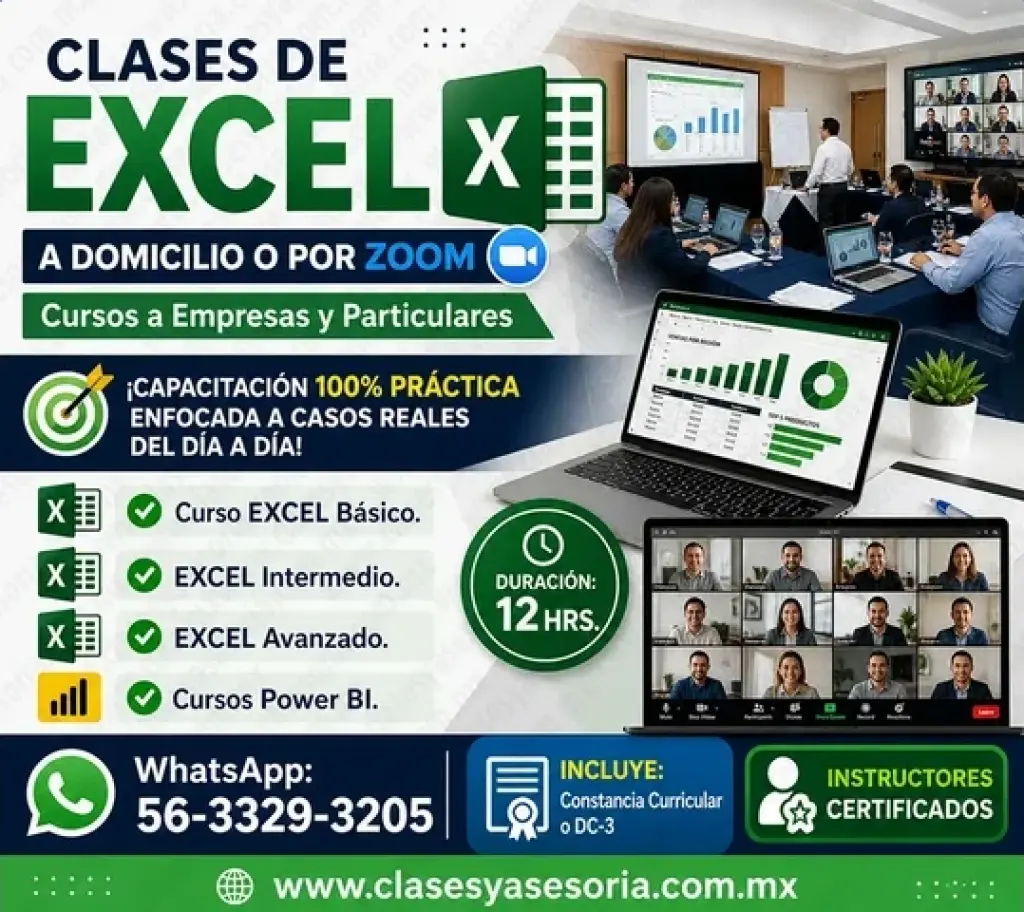 Clases de EXCEL por zoom