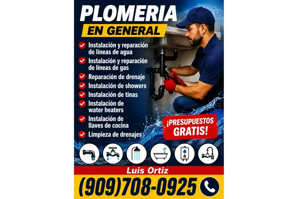 💧 ¡PLOMERÍA EN GENERAL! 💧