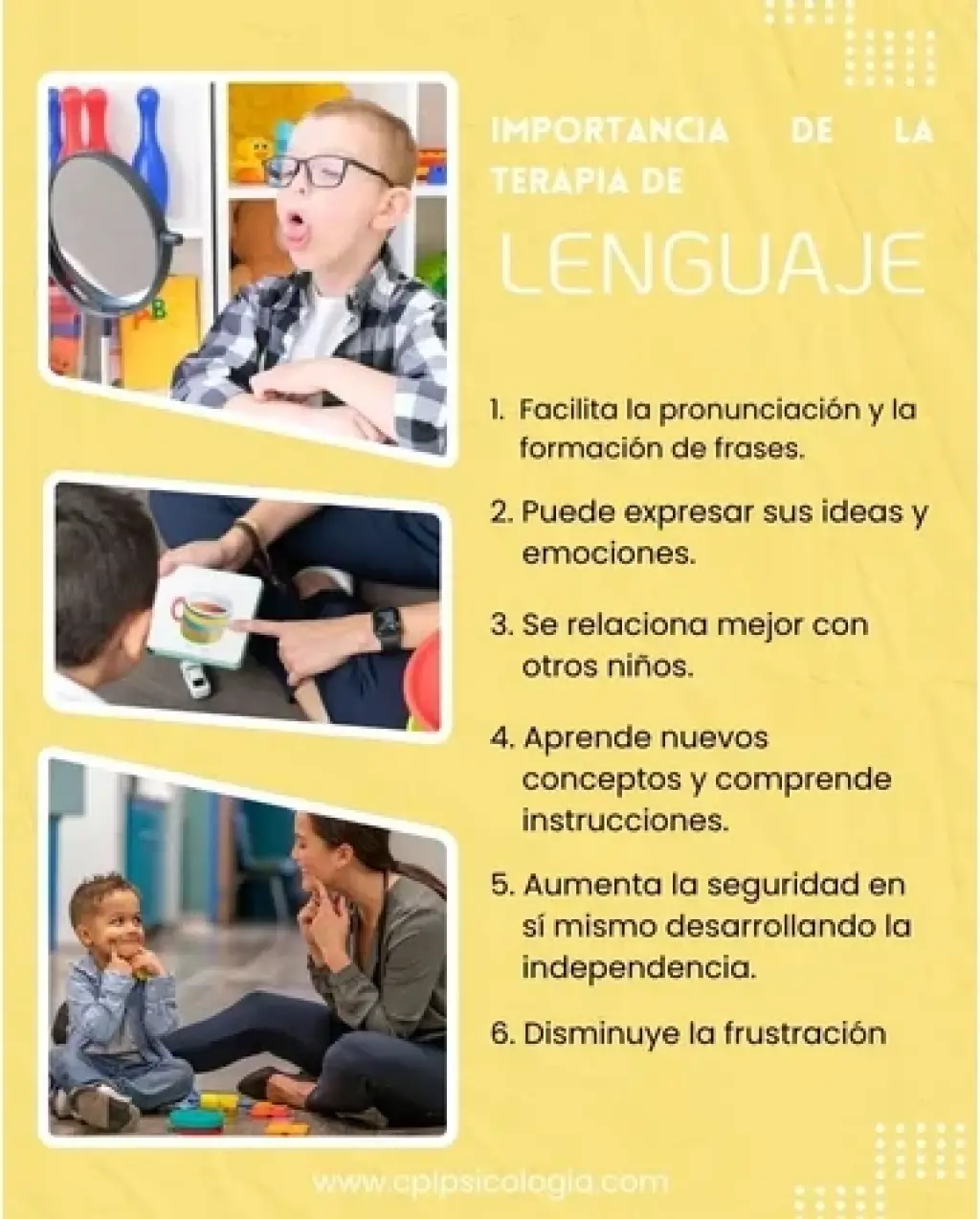 Atención en terapia infantil