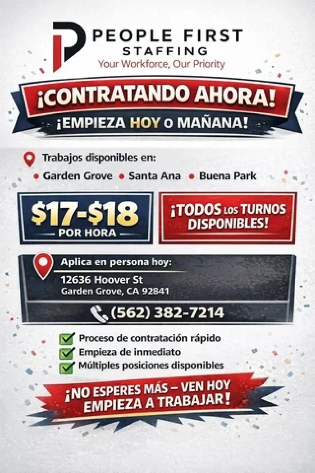 CONTRATANDO AHORA