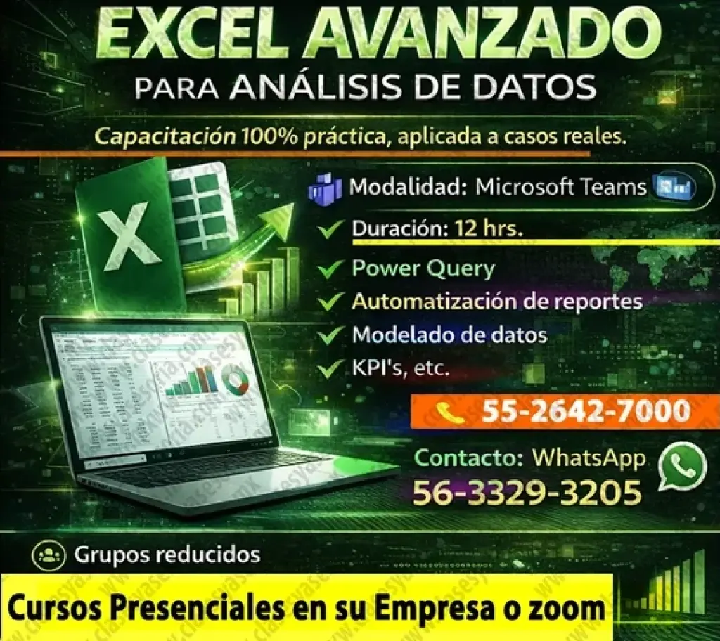 CURSOS de EXCEL a DOMICILIO