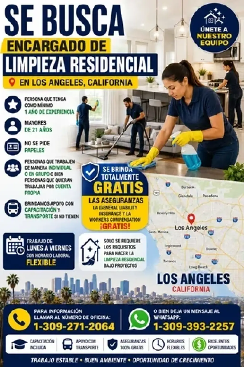 LIMPIEZA OPORTUNIDAD TRABAJOS