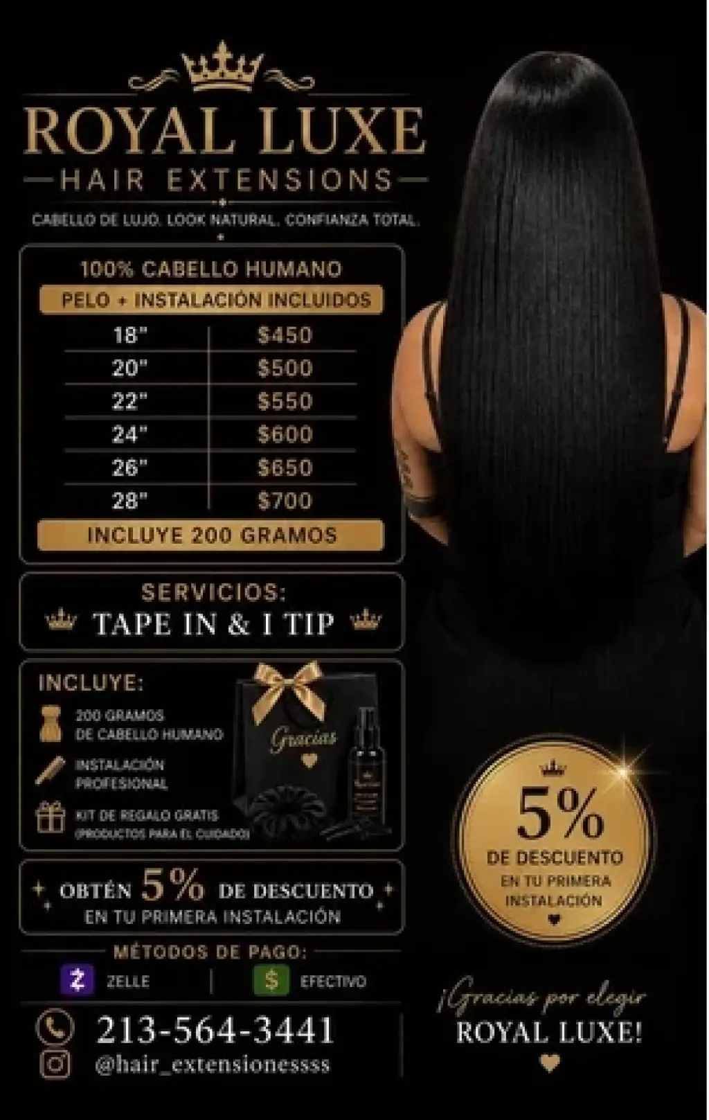 Extenciones de cabello