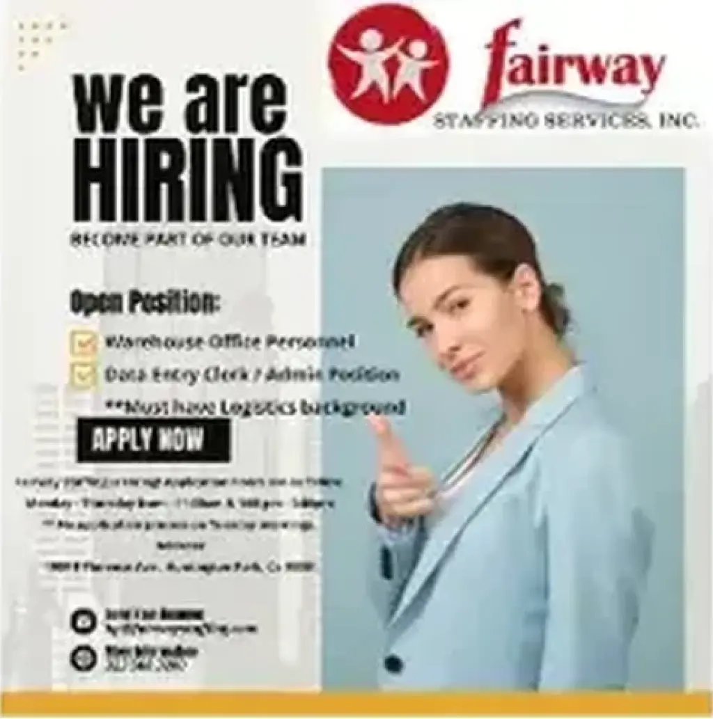 WE ARE HIRING!! FOR AWAREHOUSE