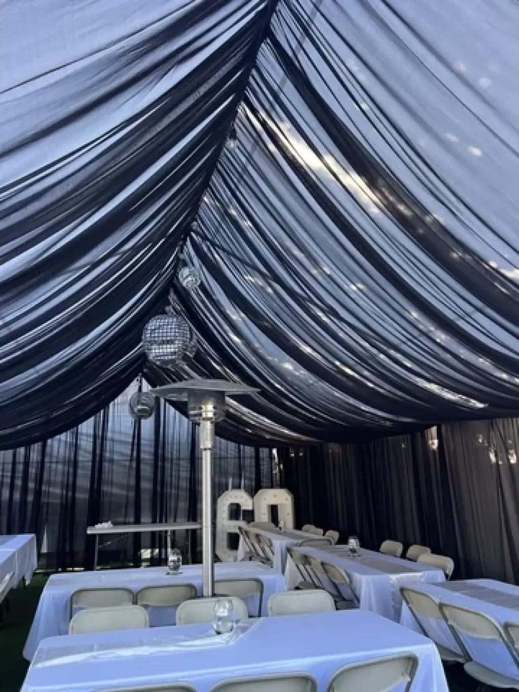 Draping-marquee numbers