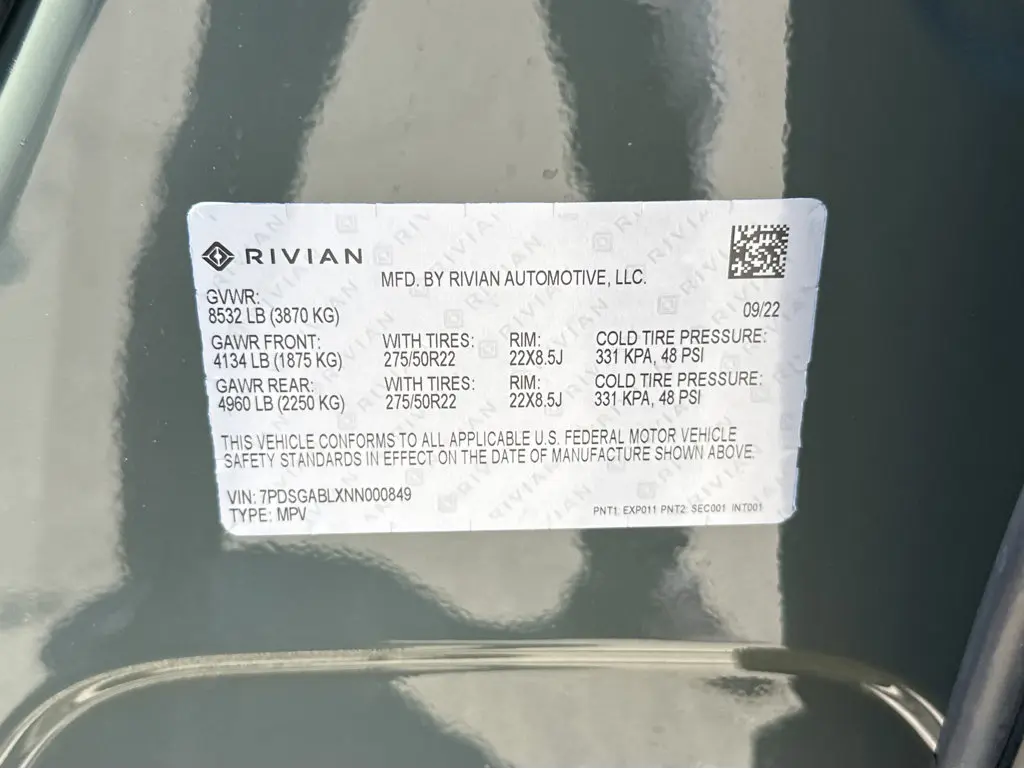 2022 Rivian R1S Launch Edition
