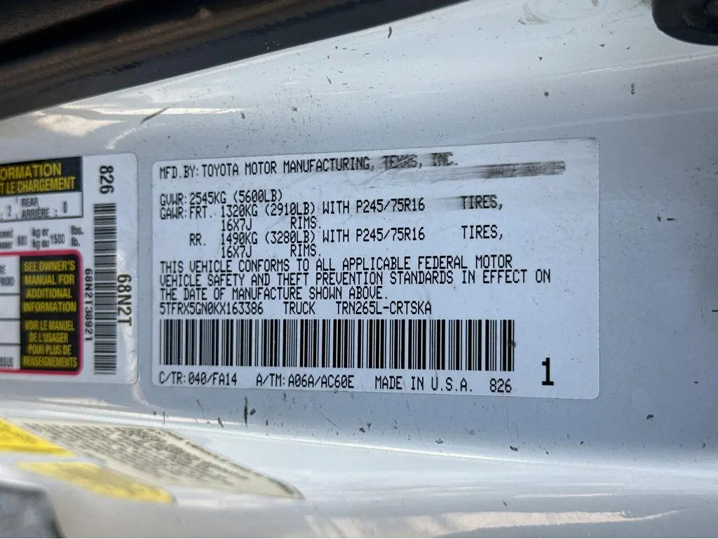 2019 Toyota Tacoma 2WD SR