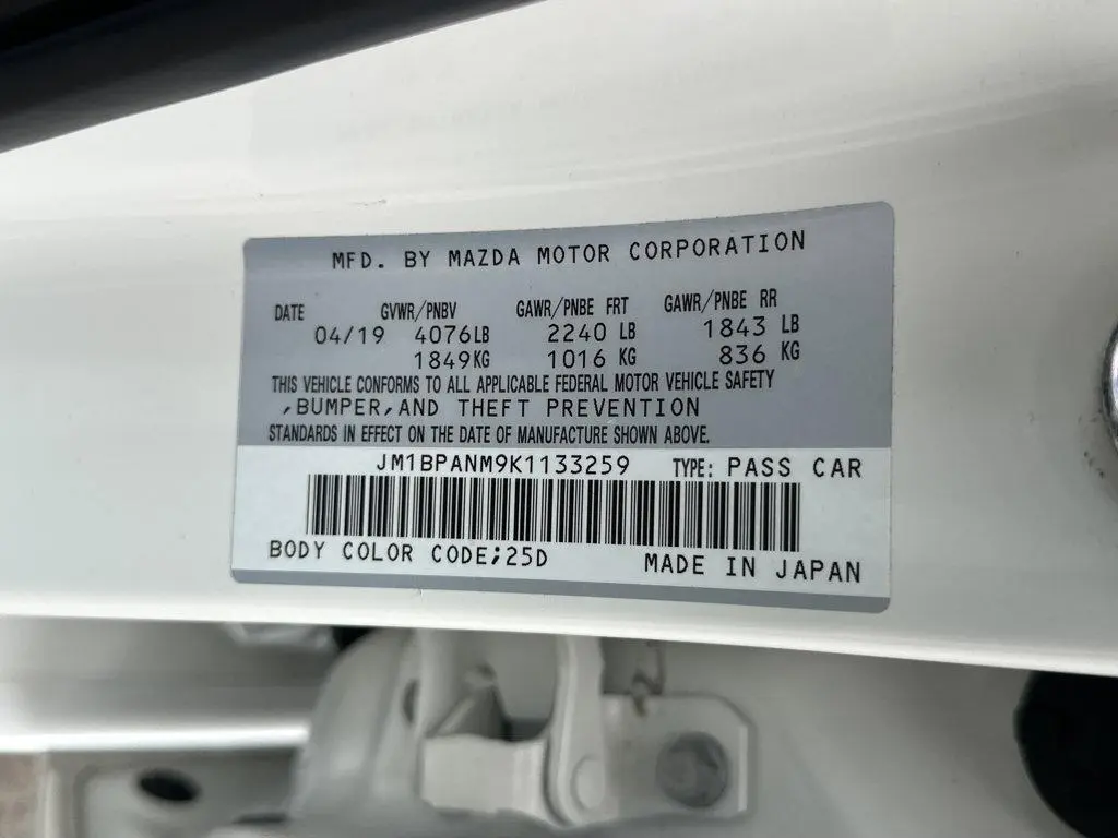 2019 Mazda Mazda3 Hatchback w/Premium Pkg