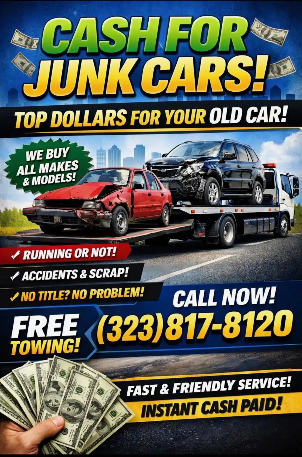 Cash for Junk Cars - Instant Cash Paid!