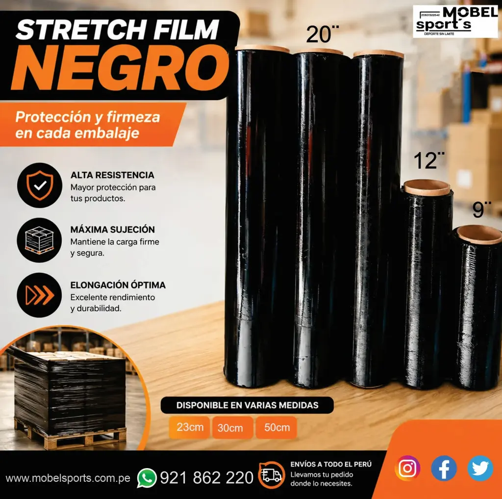 Film Estirable Negro para Embalaje
