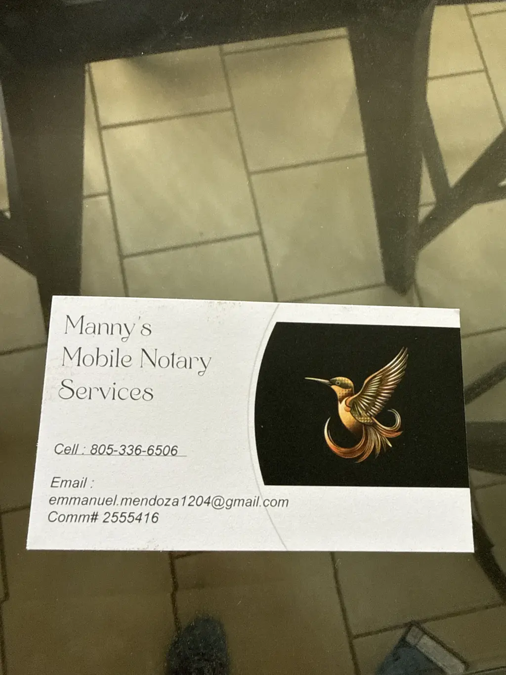 Manny’s Mobile Notary Public.