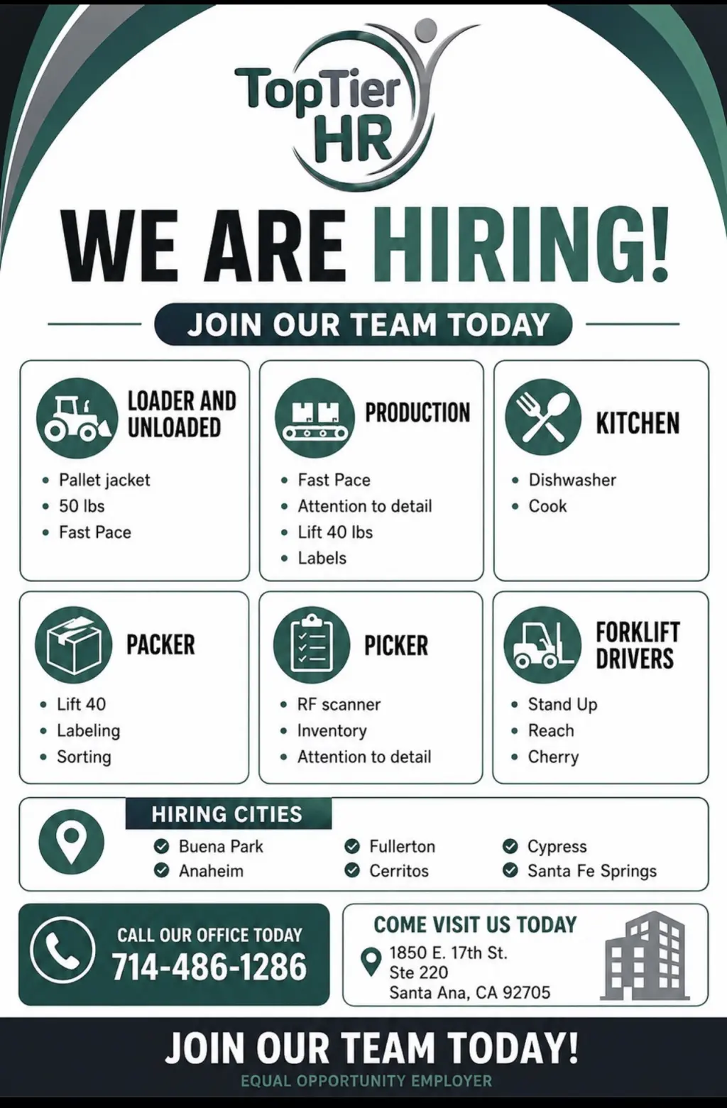 We are HIRING NOW
