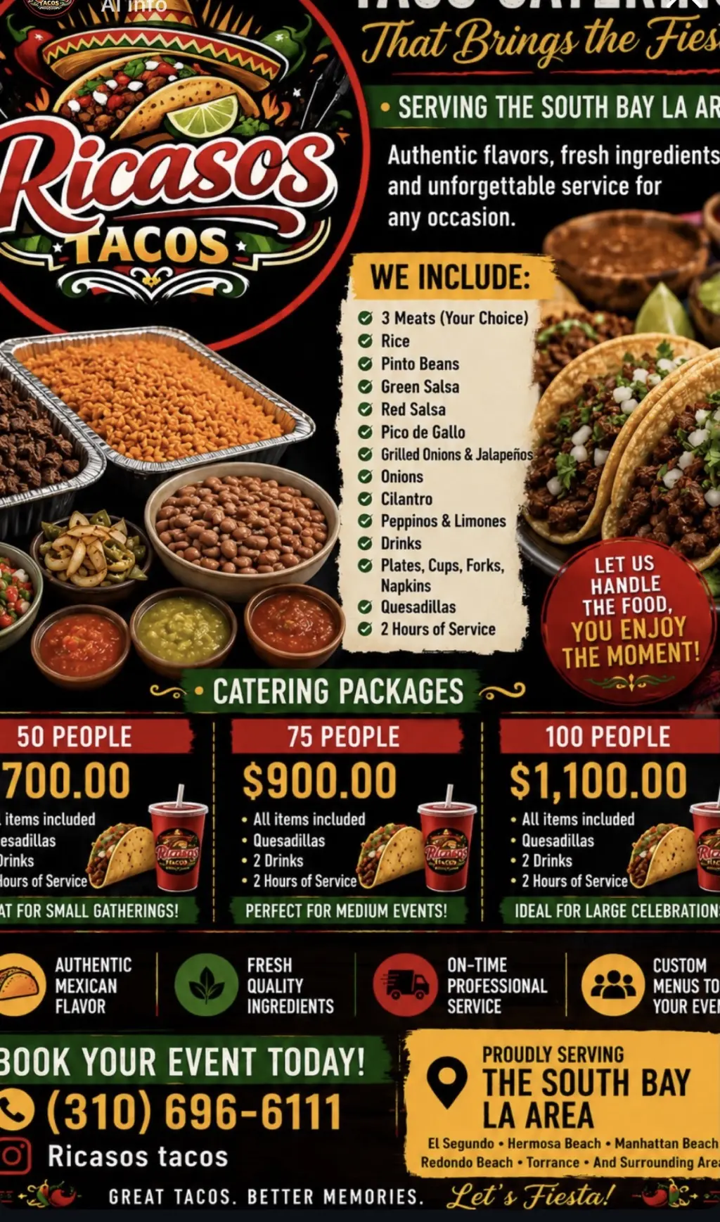 Tacos para eventos