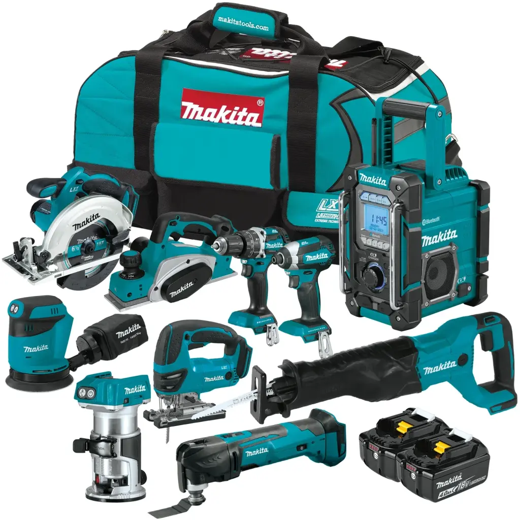 Juego de Herramientas Eléctricas Makita con Bolsa de Transporte