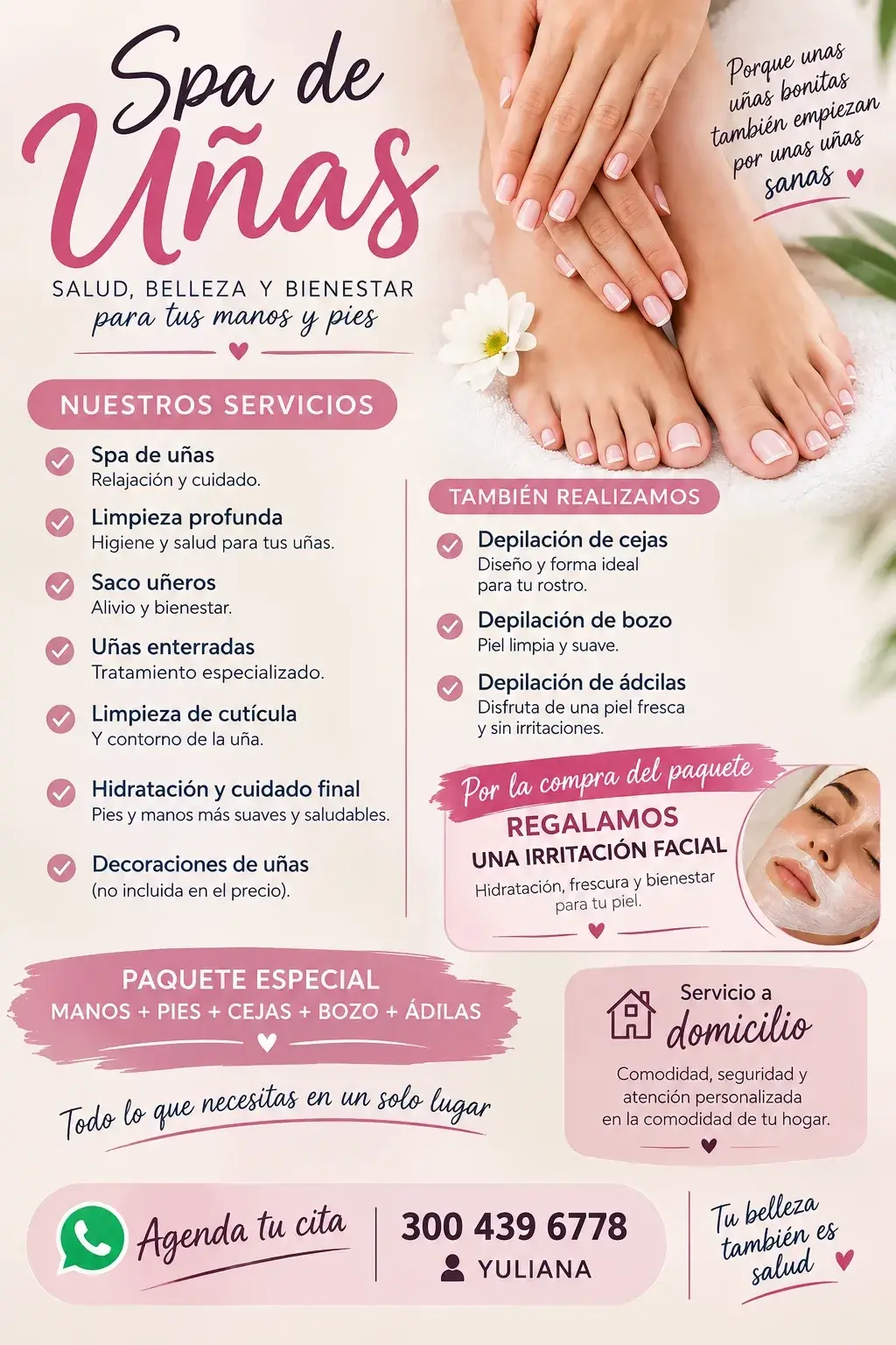 Servicios de Spa de Uñas - Consiente tus Manos y Pies