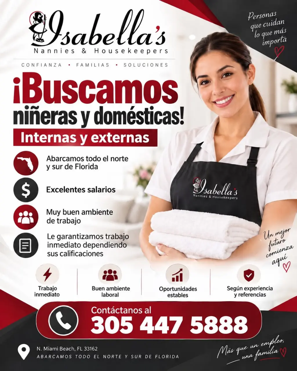 Servicios de Niñeras y Domésticas Disponibles